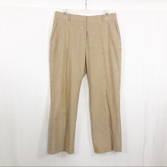 Brooks Brothers Seer Suckers Striped Pants, Size 12, Tan - Picture 1 of 4